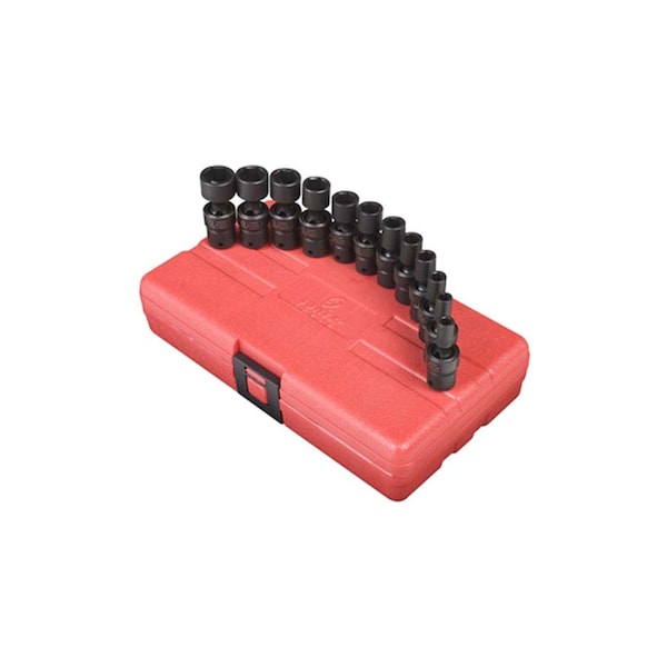 Sunex SKT SET 1/4" DR  12 PC METRIC UNIV. IMP - SU1814