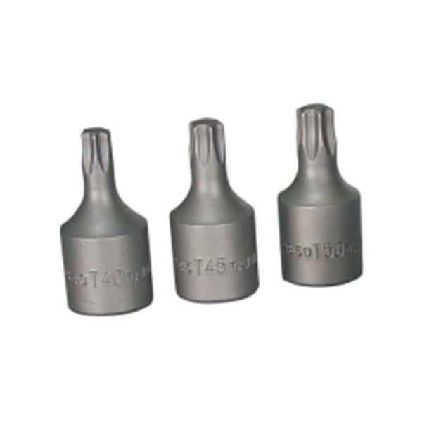 K-Tool International 0.37 in. Brake Caliper Torx Bit Set, 3 Piece - KTI-22802