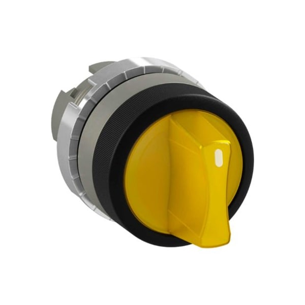 Controles Springer Co Selector Iluminado de ABB, 22mm, Amarillo, Z CAM, P9M-SLZ0G - P9M-SLZ0G