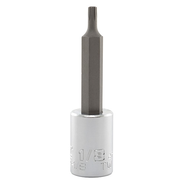 Proto 3/8 in Drive Hex Socket Bit SAE 1/8 in Tip, 2 3/4 in L - J4990R-1/8