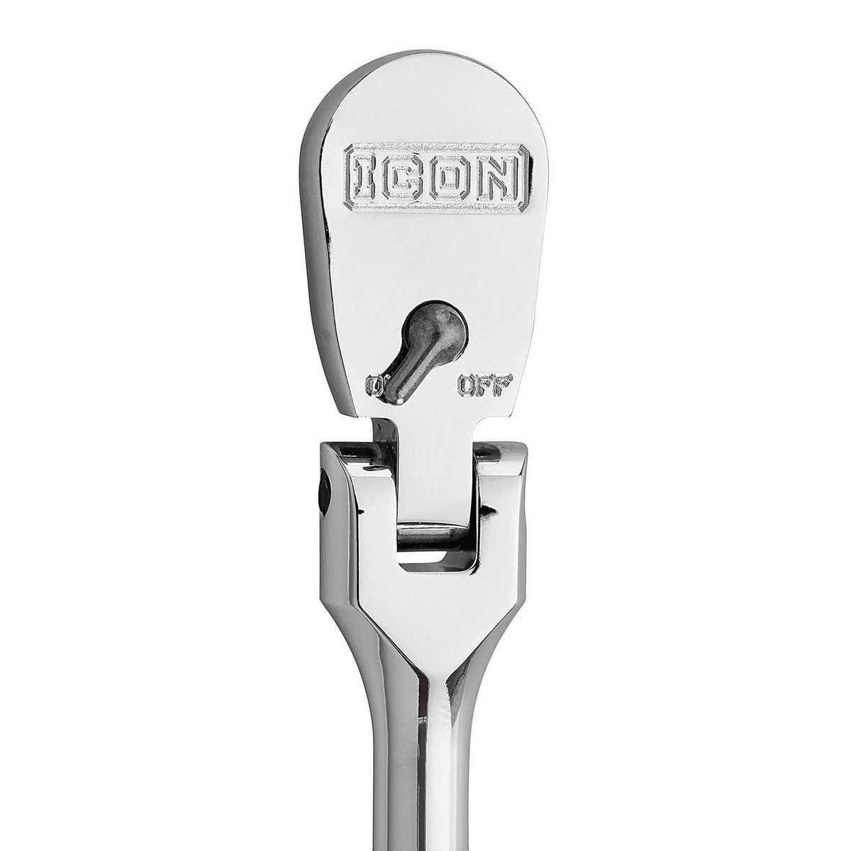 Llave de trinquete profesional de 1/4 de pulgada con cabeza flexible y agarre cómodo - 64693