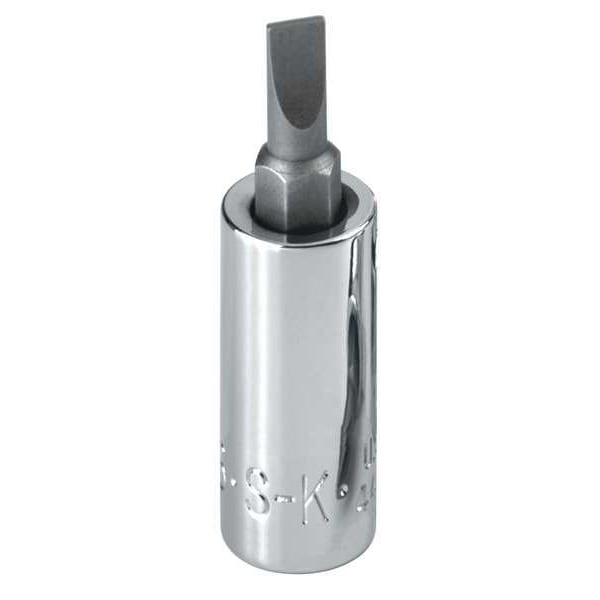 Sk Professional Tools 1/4 in Drive Slotted Socket Bit SAE 3/16 in Tip, 1 3/4 in L - 44470