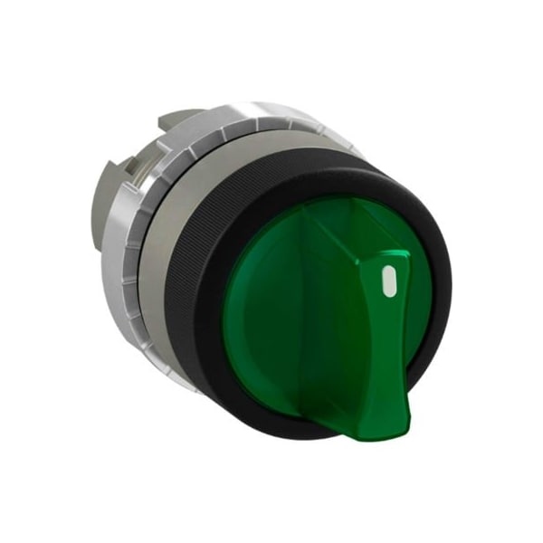 Controles Springer Co Selector Iluminado de ABB, 22mm, Verde, D CAM, P9M-SLD0V - P9M-SLD0V