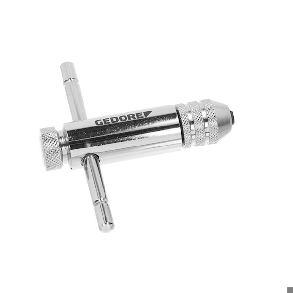 Gedore 85mm Tap Wrench, Ratchet, M3-M1, Chrome Plated - 8551 TGZ-1