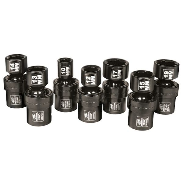 Ingersoll-Rand 7 Piece 3/8" Drive Metric Universal Impact Socket Set - SK3M7U