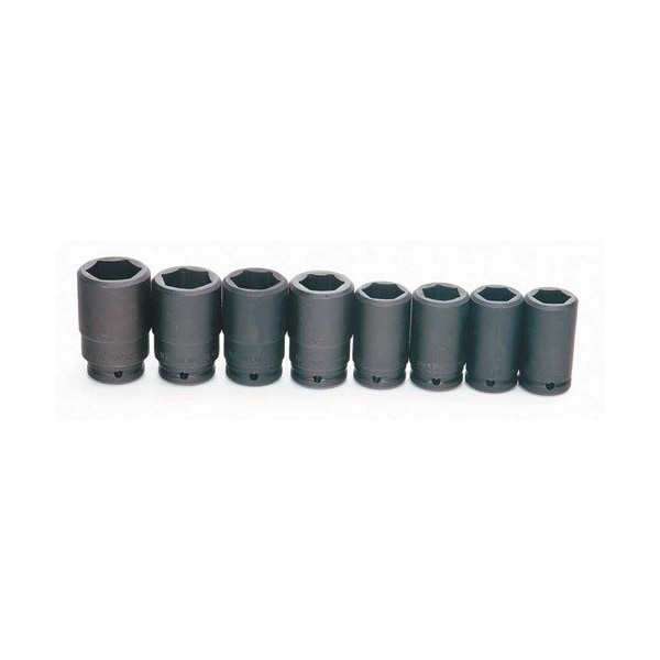 Williams Socket Set, 7 Pieces, 3/4 Inch Dr, Impact, 3/4 Inch Size - JHWWS-16-7H