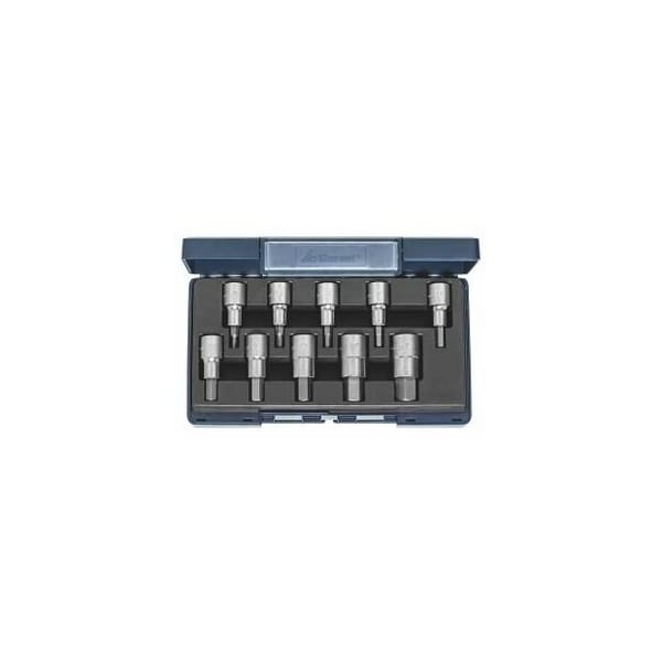 Garant Hex Bit Socket Set, 1/2 inch Dr, 10 Pc, 4 mm to 19 mm - 639402 10