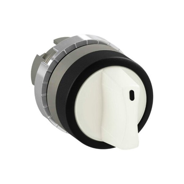 Controles Springer Co. Selector Iluminado ABB, 22mm, Blanco, Z CAM, P9M-SLZ0B - P9M-SLZ0B