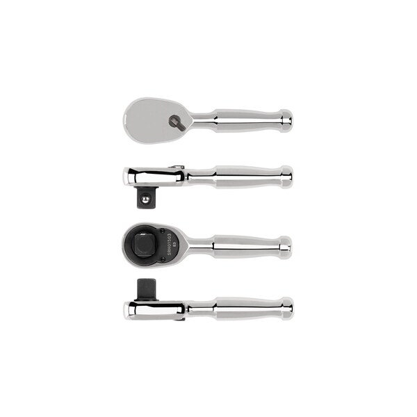 Tekton 3/8 Inch Drive x 3 Inch Small Body Stubby Ratchet - SRH01503