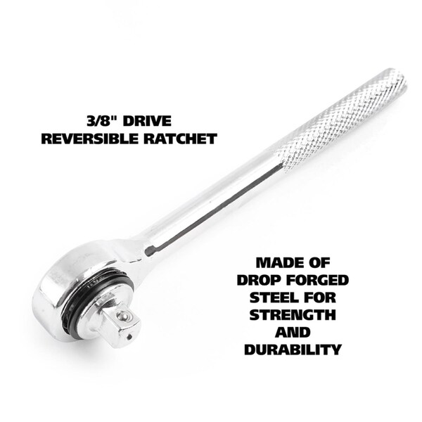 Great Neck 1/4 and 3/8 in. drive Metric and SAE Ratchet and Socket Set - 74213