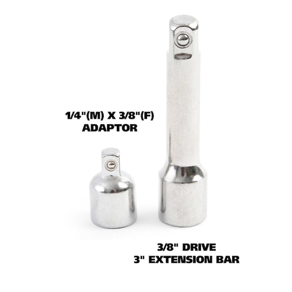 Great Neck 1/4 and 3/8 in. drive Metric and SAE Ratchet and Socket Set - 74213