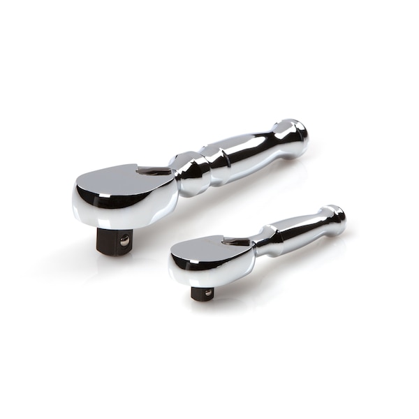 Tekton 1/4, 3/8 Inch Drive Stubby Ratchet Set, 2-Piece (3, 4-1/2 in.) - SRH91006