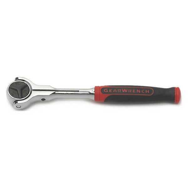 Gearwrench 1/4" Drive 72 Geared Teeth Roto Head Style Roto Ratchet, 6.75" L, Bright Chrome Finish - 81224
