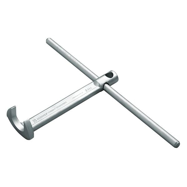 Gedore Metric Crowfoot Wrench w/Tommy Bar, 36mm Open End, Chrome Plated - DS 3114 36