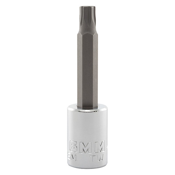 Proto 3/8 in Drive Hex Socket Bit Metric 6 mm Tip, 2 3/4 in L - J4990R-6M