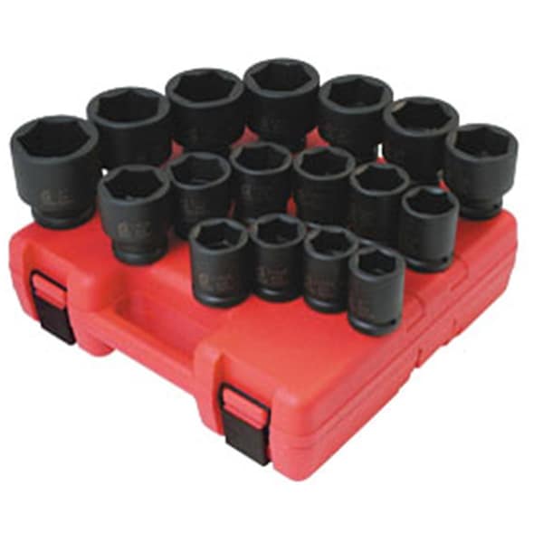 Gourmetgalley 4683 0.75 In. Dr Hd Sae Impact Socket 17 Pc - GO95944