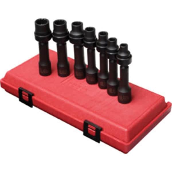Eat-In Sunex .5 Dr. Fractional 12 Point Driveline Impact Socket Set- 7 pc - EA144661