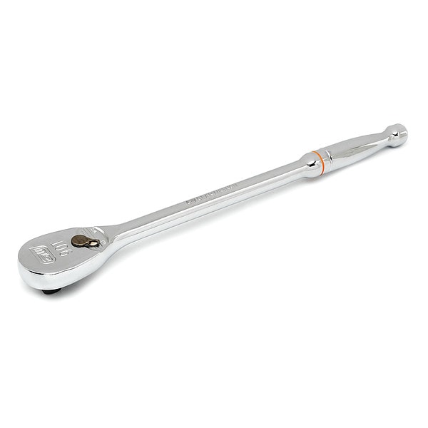 Gearwrench 1/2" Drive 90 Geared Teeth Teardrop Head Style Hand Ratchet, 15" L, Full Polish Chrome Finish - 81360T