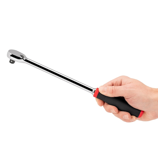 Tekton 3/8 Inch Drive x 12 Inch Comfort Grip Long Ratchet - SRH02112