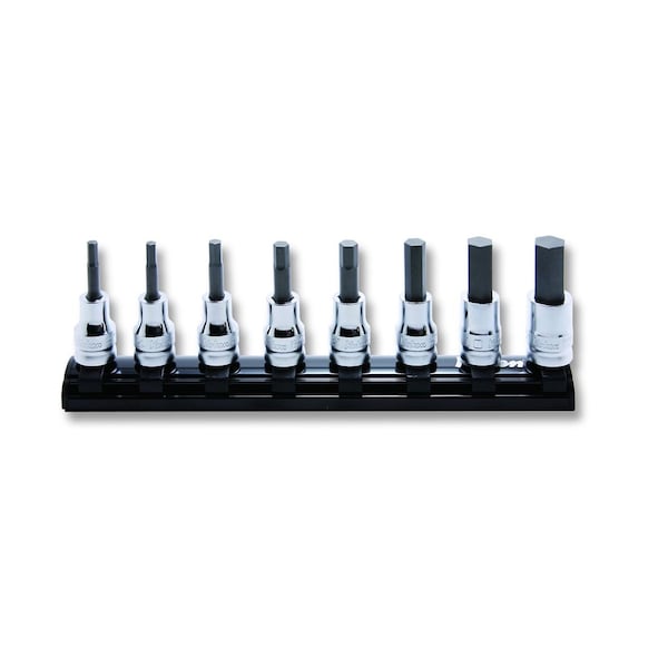 Ko-Ken Bit Socket set 3-12mm Hex 200mm Z-series 8 pieces 3/8 Sq. Drive - RS3010MZ/8-L75