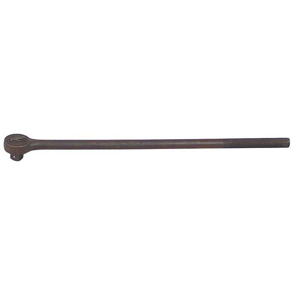 Wright Tool 1" Drive 45 Geared Teeth Round Head Style Hand Ratchet, 42" L, Black oxide Finish - 8425
