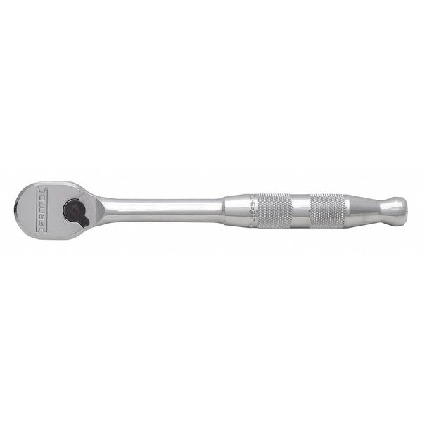 Proto 1/4" Drive 90 Geared Teeth Pear Head Style Hand Ratchet, 5-7/32" L, Full Polish Finish - J4749HTC