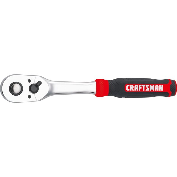 Craftsman 1/2-in Drive 72 Geared Teeth Ratchets, 1/2" Drive Ergo Ratchet, Full polish - CMMT99432