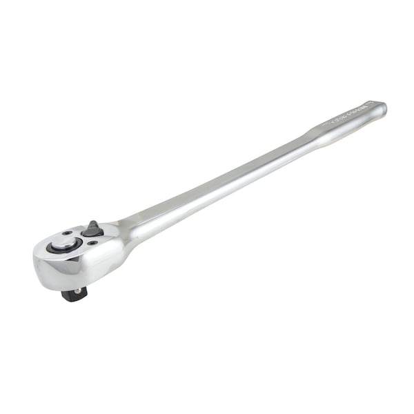 Craftsman 1/2-in Drive 72 Geared Teeth Ratchets, 1/2" Drive Long-Handle Ratchet, Polished chrome - CMMT99441
