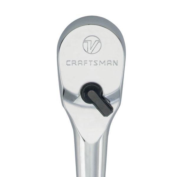 Craftsman 1/2-in Drive 96 Geared Teeth V-Series(TM) 1/2" Drive Ratchet, Polished chrome - CMMT86331V