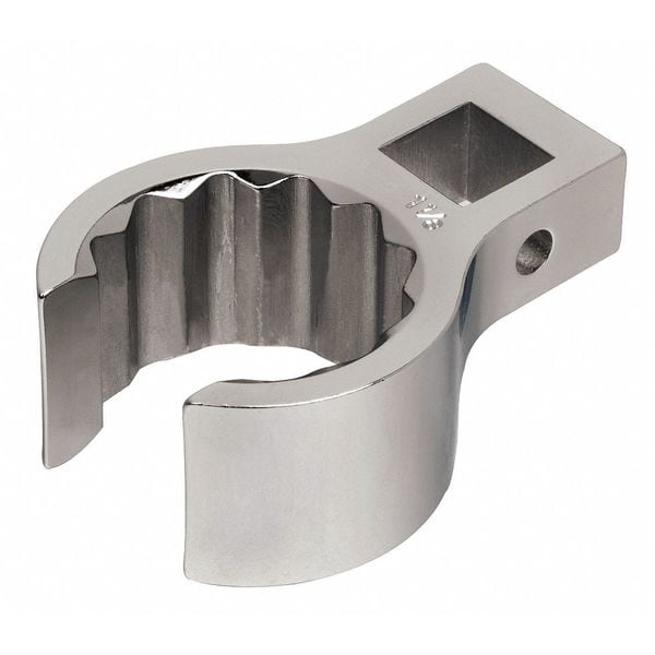 Williams 1/2" Drive, SAE 1/2" Crowfoot Flare Nut Wrench, Flare Nut Head, Stain Chrome Finish - SCF64