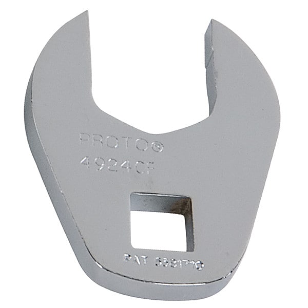 Proto 3/8" Drive, SAE 3/4" Crowfoot Socket Wrench, Open End Head, Chrome Finish - J4924CF