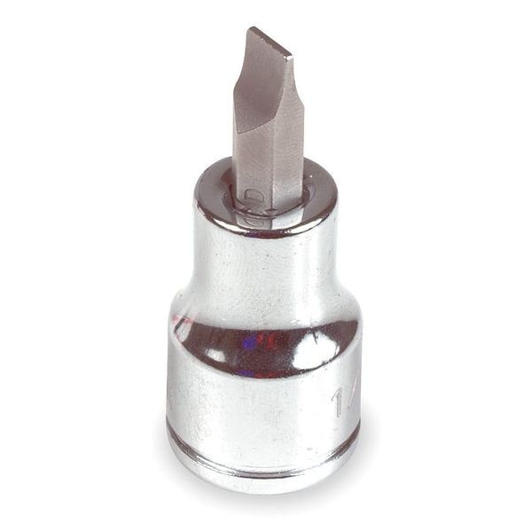 Westward 3/8 in Drive Slotted Socket Bit SAE 1/4 in Tip, 1 55/64 in L - 3LE44