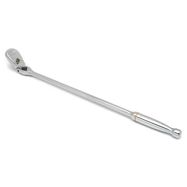 Gearwrench 1/2" Drive 90 Geared Teeth Teardrop Head Style Hand Ratchet, 24" L, Full Polish Chrome Finish - 81363T