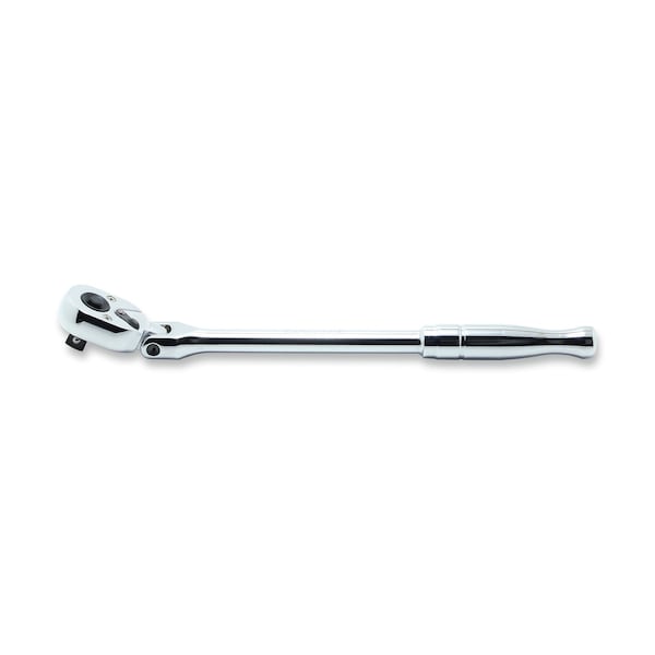 Ko-Ken Ratchet Handle 24 teeth Flexible Head 265mm Push Button Polished Handle 3/8 Sq. Drive - 3774PB