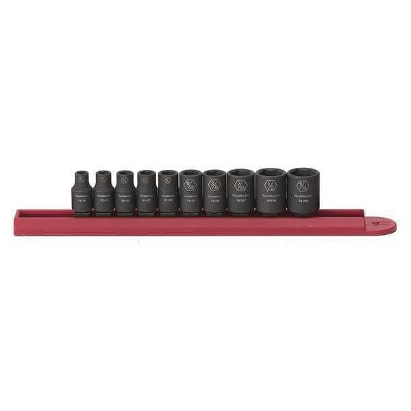 Gearwrench 10 Piece 1/4" Drive 6 Point Standard Impact SAE Socket Set - 84906