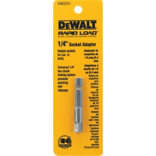 Dewalt Dewalt Accessories DW2541 0.25 in. Socket Adapter Pack of 3 - 715623