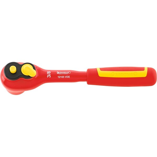 Stahlwille Tools 10 mm (3/8") VDE QuickRelease ratchet, fine tooth WA4.5 ° L.205 mm - 12430001