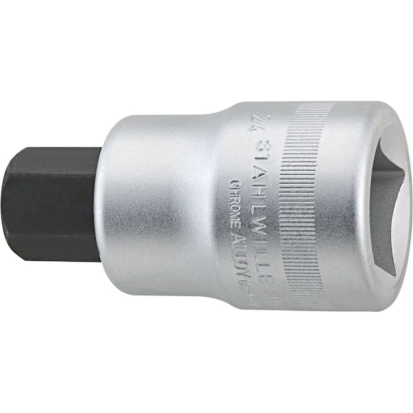 Stahlwille Tools 25 mm (1") INHEX socket Size 24 mm L.90 mm - 06050024