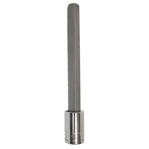 Westward 1/2 in Drive Hex Socket Bit SAE 9/16 in Tip, 7 1/8 in L - 1EZP8
