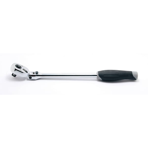 Ko-Ken Ratchet Handle 24 teeth Locking Flexible Head 285mm Push Button Plastic Handle 3/8 Sq. Drive - 3774JBL