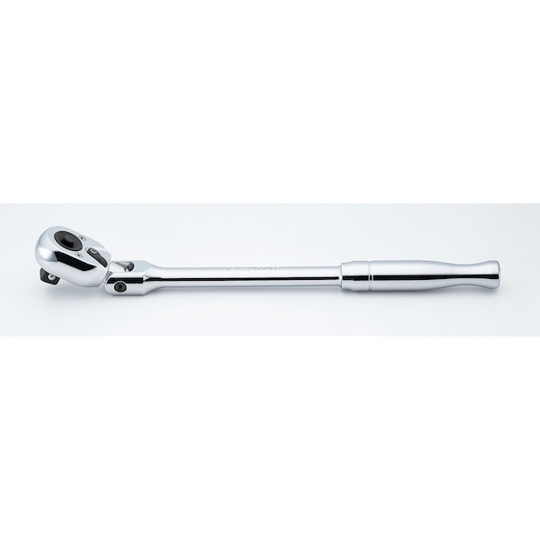 Ko-Ken Ratchet Handle 24 teeth Flexible Head 330mm Push Button Polished Handle 1/2 Sq. Drive - 4774PB
