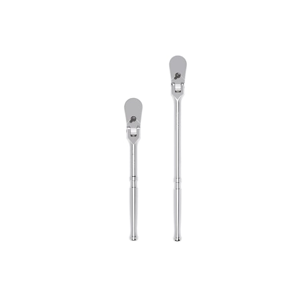 Tekton 1/2 Inch Drive Flex Head Ratchet Set, 2-Piece (10-1/2, 14 in.) - SRH92201