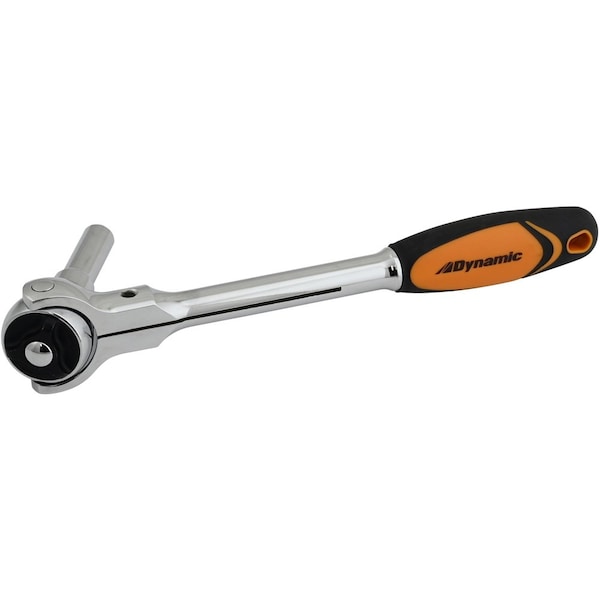 Dynamic 3/8" Dr 72 Tooth Swvl Head Qck Release Ratchet, 9"L, Comfort Grip Hndl - D005306