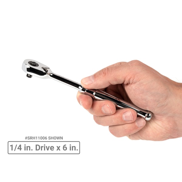 Tekton 1/4 Inch Drive Quick-Release Ratchet and Spinner Handle Set (5-Piece) - SDR99007