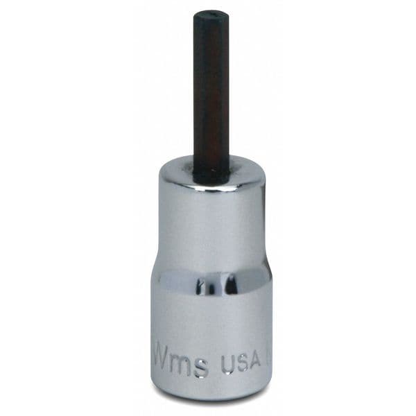 Williams 1/4" Dr, 1/16" Size, SAE Hex Bit Socket, 6 Pts - MA-2A