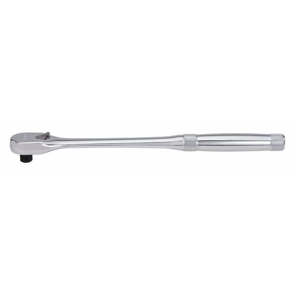 Proto 3/8" Drive 45 Geared Teeth Pear Head Style Hand Ratchet, 11" L, Full Polish Finish - J5250XL