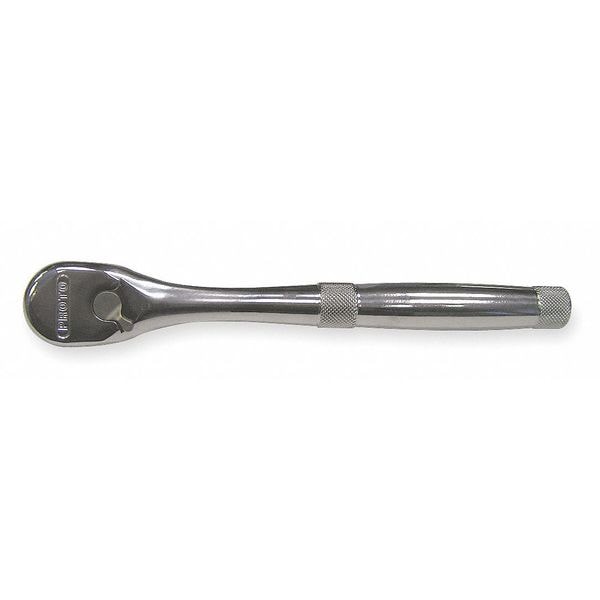 Proto 1/2" Drive 45 Geared Teeth Pear Head Style Hand Ratchet, 10-1/2" L, Full Polish Finish - J5449XL