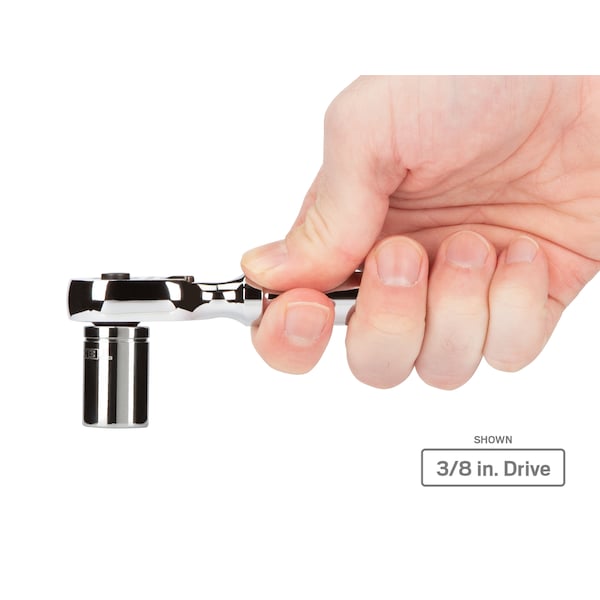 Tekton 1/4, 3/8 Inch Drive Quick-Release Stubby Ratchet Set, 2-Piece (3, 4-1/2 in.) - SRH91105