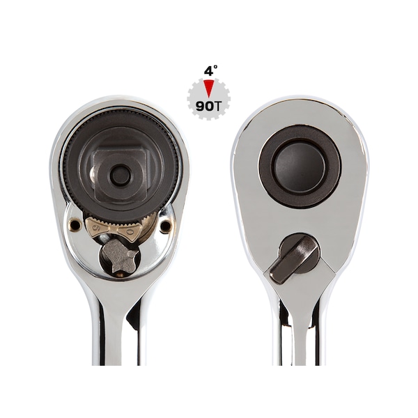 Tekton 1/4, 3/8, 1/2 Inch Drive Quick-Release Ratchet Set (3-Piece) - SRH91100