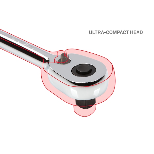 Tekton 1/4, 3/8, 1/2 Inch Drive Quick-Release Ratchet Set (3-Piece) - SRH91100